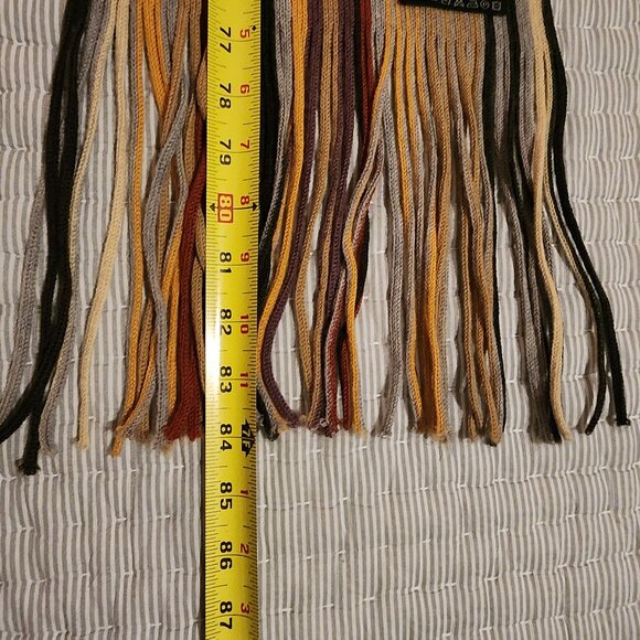 Emile Lafaurie 100% Wool Striped Knit Scarf - Picture 6 of 7